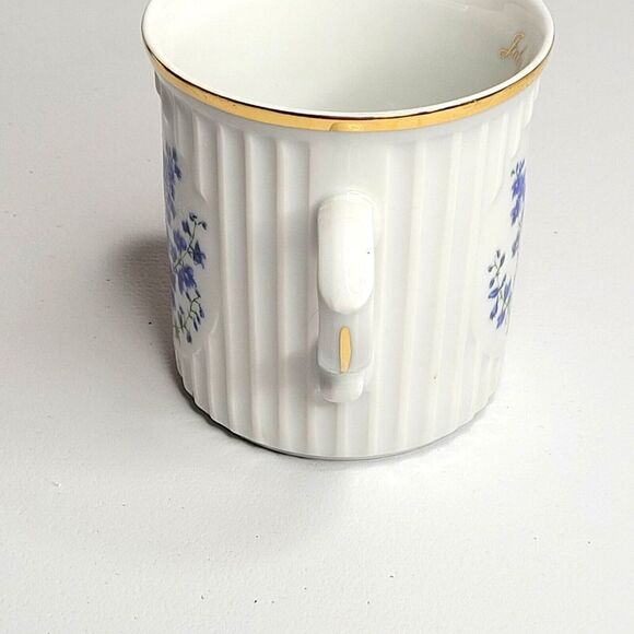 Original Bohemia Crown D JULY Flower of The Mth LARKSPUR Mug Cup Czech Republik - Picture 3 of 7